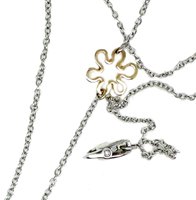 Necklace Salvini Woman Fiori in Gold Diamante 0.11 Ct 20020552 - 20020552